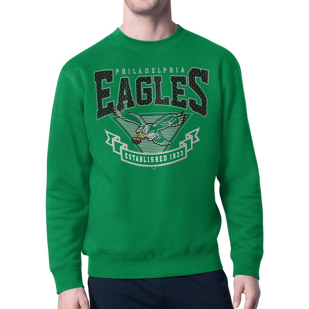 Men 2026 NFL Philadelphia Eagles green round-neck sweatshirt style 01->philadelphia eagles->NFL Jersey